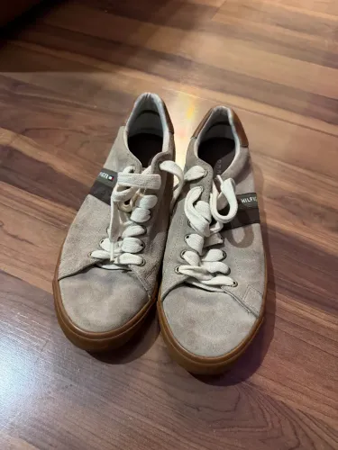 Tênis Sapatênis Tommy Hilfiger Berge Cor Bege Original Usado Bom Estado