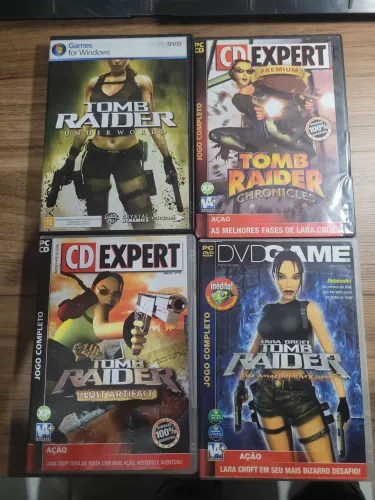 COLEÇÃO 4 JOGOS Tomb Raider PARA PC ORIGINAIS