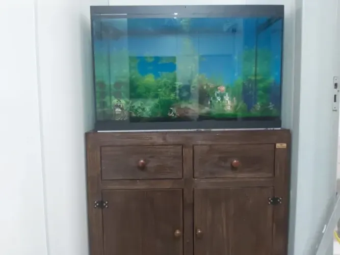 ÁQUARIO GRANDE 340L COMPLETO COM MÓVEL
