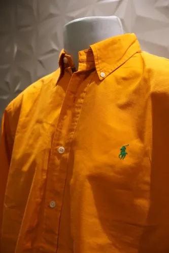 Camisa social laranja ralph lauren G