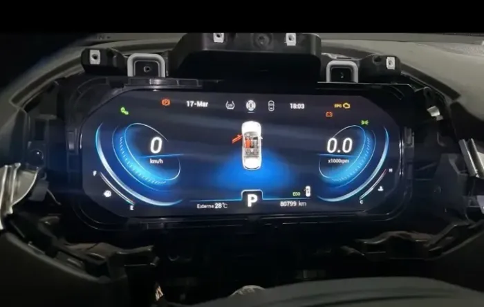 Tela LCD cluster velocímetro Painel Instrumentos Tiggo 7 8