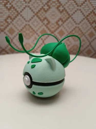 Pokébola Pokémon Bulbasauro Impressão 3D