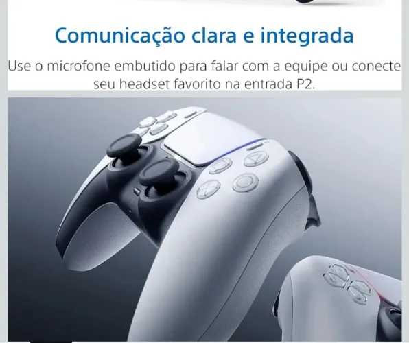 Controle PS5 DualSense Branco Original sem fio R$400<br>