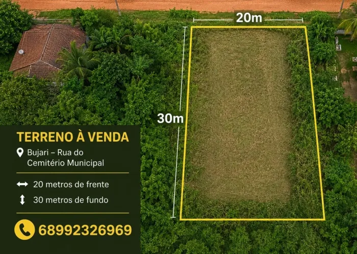 Terreno Localizado no Bujari