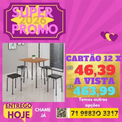 Mesa com Bancos/ Entrego Hoje/Faça seu pedido e pague na entrega