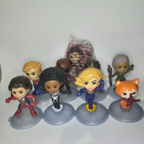 COLEÇÃO AS MARVELS MC DONALD'S 9 Miniaturas
