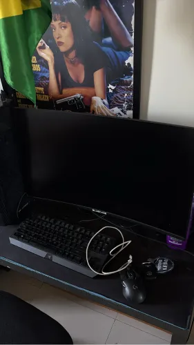 Monitor gamer com display queimado