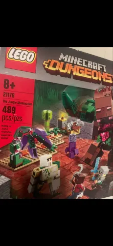Lego 489 peças minecraft horror da selva