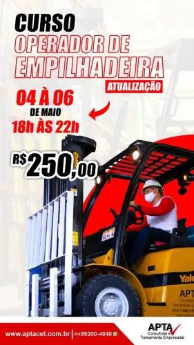 Curso de operador de empilhadeira - Atualização