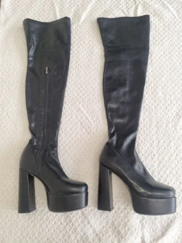 Bota n° 40BR SHEIN Cano alto Plataforma