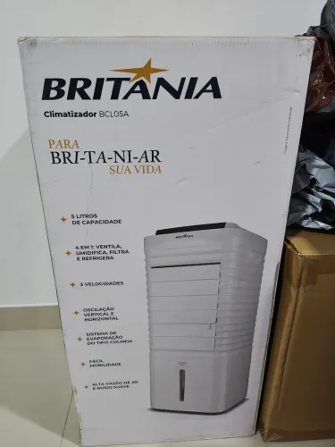 Climatizador Britania 4 em 1 BCL05A 127V Novo Lacrado