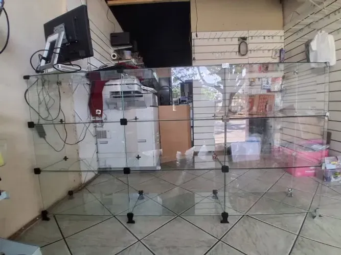 balcao de vidro