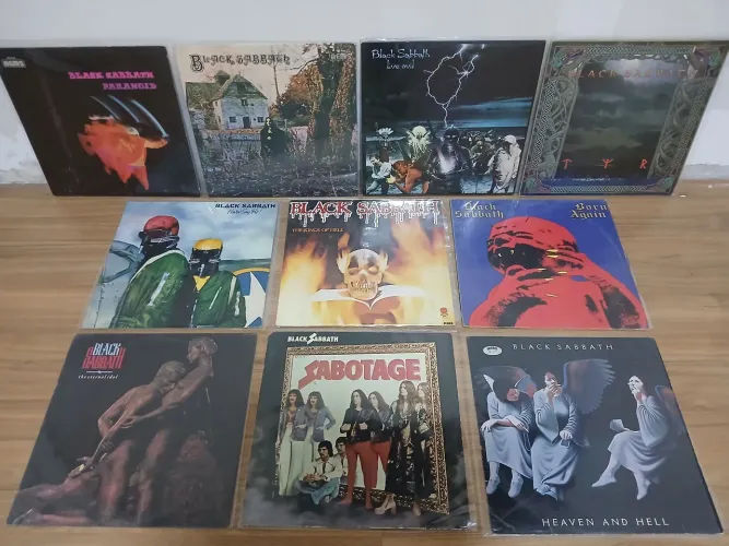 Disco vinil Black Sabbath Eternal Born Never e Sabotage