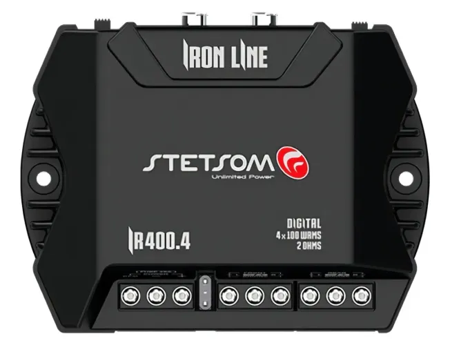Stetsom Módulo Amplificador Ir400.4 400x4 Rca 400w Rms Digital Iron Line 2 Ohms Stereo