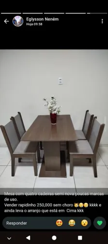 Mesa a venda 