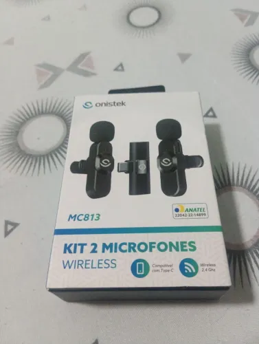 Kit 2 microfones wireless da onistek 