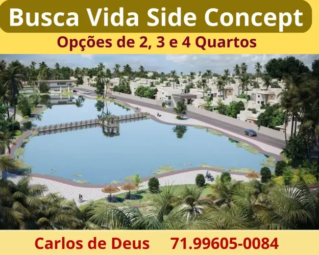 Oportunidade: Busca Vida Side Concept, 2 quartos, 70 m², 2 vagas, infraestrutura completa.