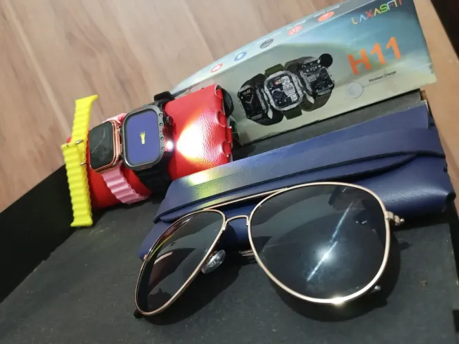 Kit Smartwatch+ 1 relógio simples + 1 óculos 