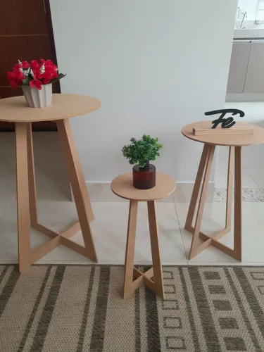 Trio de mesas mdf
