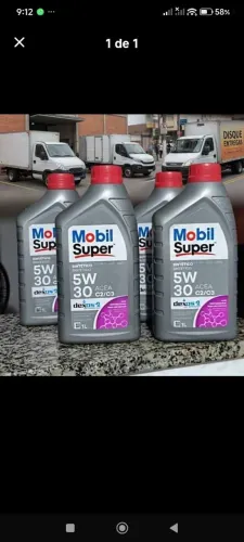 Óleo Mobil para caminhão