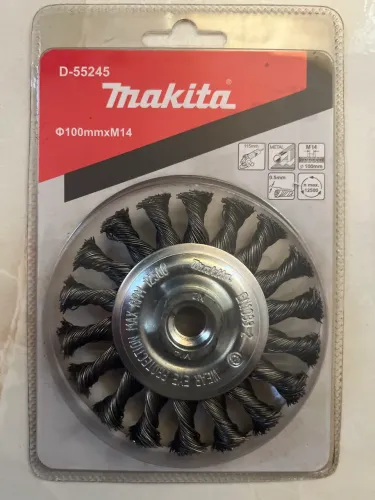 Escova de aço tipo circular D55245 de acordo com a rotação da máquina.