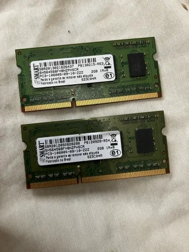 Memória ram ddr3 2GB ram smart (duas) 1600Mhz 1Rx8