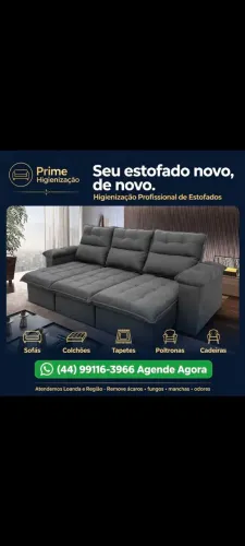 Higienização em estofados