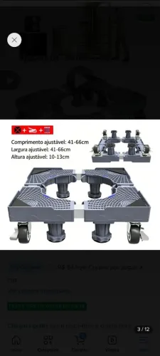 Suporte para maquina/ geladeira