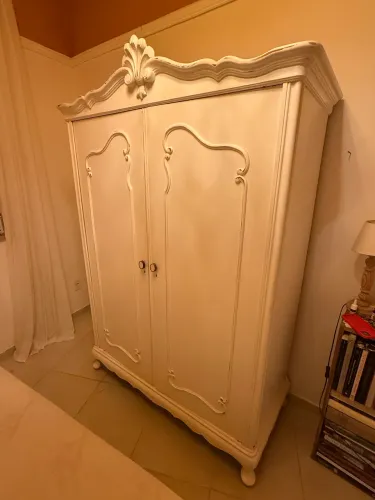 Guarda roupa armário madeira clássico provençal 