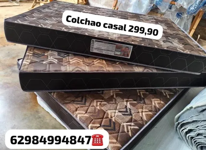 Colchao casal novo entrego