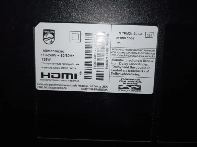 Tv Philips Android smart 4k 55 polegadas 
