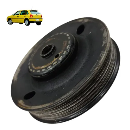 Polia virabrequim VW Gol 1.0 16v 2000 2001 2002 2003 2004