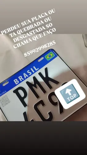 FAÇO PLACA VEICULOS CINZA E MERCUSUL