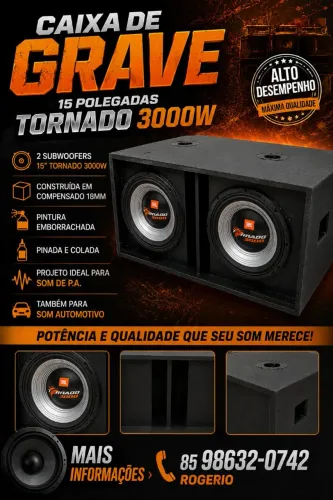 GRAVE DE 15 TORNADO 3000W