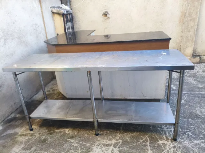 Mesa inox 180 x 60