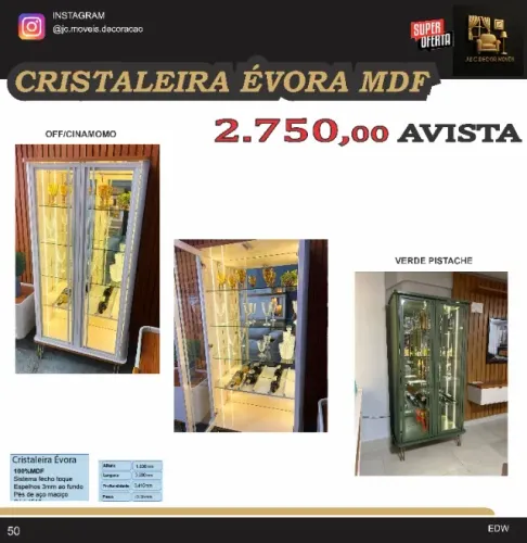 cristaleira evora mdf