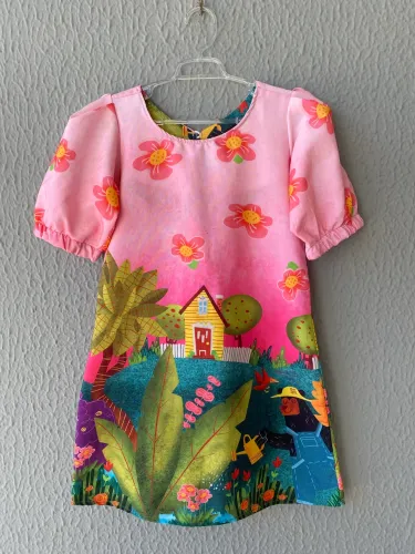 2 Vestidos + 1 Jardineira - MENINA - 2/3 ANOS