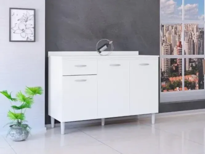  balcão 1.20 poquema com tampo- FRETE GRATIS / ENTREGA HOJE!! 