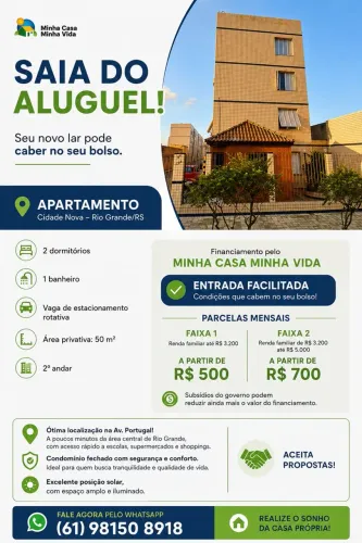 Apartamento à Venda - Cidade Nova, Rio Grande