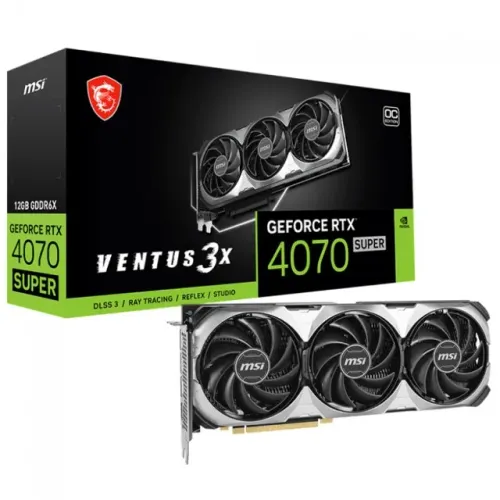 Placa De Vídeo Msi Geforce Rtx 4070 Super Ventus 3x