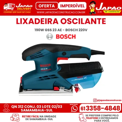 Lixadeira Oscilante 190w GSS 23 AE - Bosch 220v