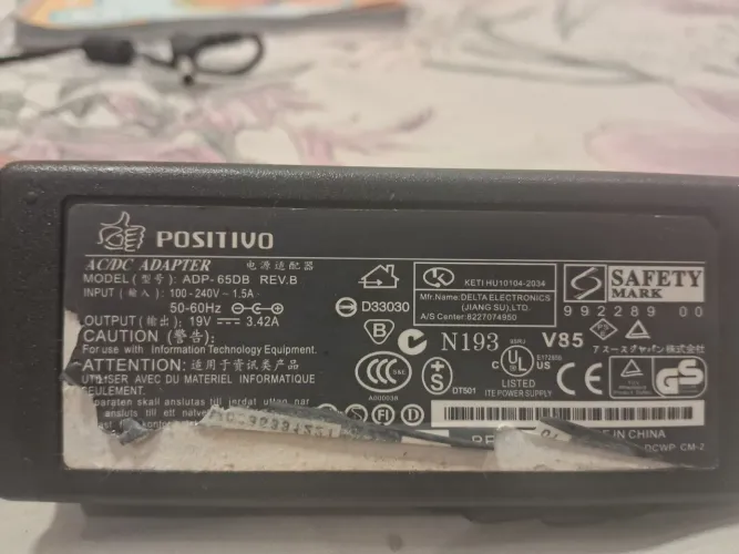 Carregador positivo para notebook