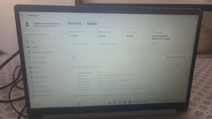 Vendendo um notebook
