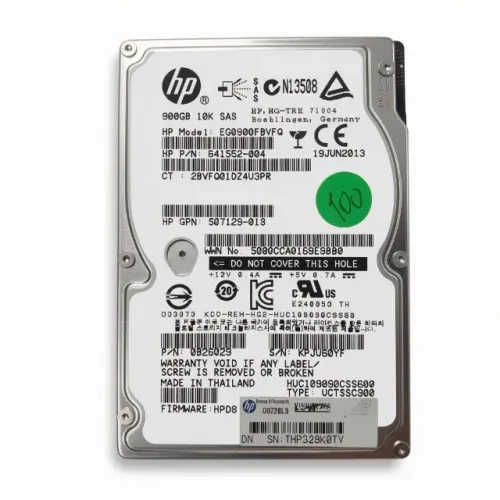 HD Servidor HP 900GB SAS 10K 2.5" - Modelo EG0900FBVFQ