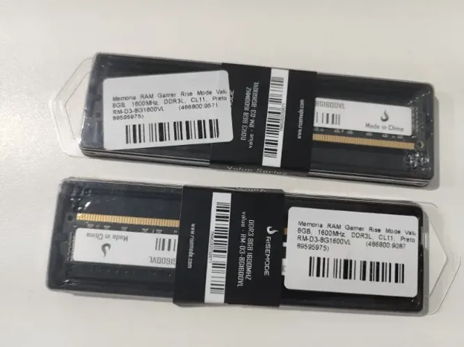 Memória RAM Gamer Rise 8GB DDR3L (2 unidades)