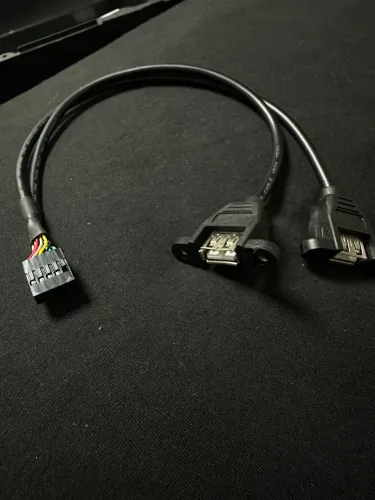 Cabo Adaptador USB 2.0 Interno para 2 Portas USB Fêmea