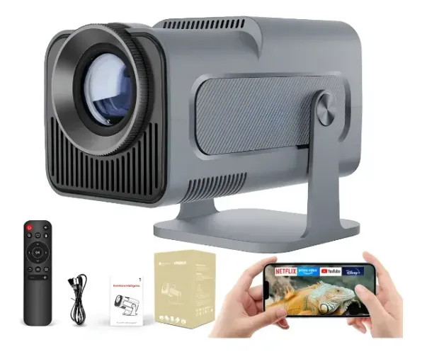 Mini Projetor HY320 Android Wi-Fi 1080p Tela Grande Portátil