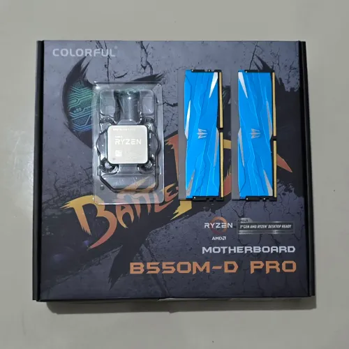 Ryzen 3600 + Placa Mãe B550M-D Colorful + Memória 16GB GALAX 3200mhz