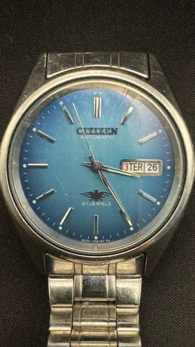 Citizen Eagle 7 Automático Azul 21 Jewels Vintage Original