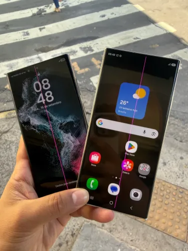 Samsung s23 ultra ambos com linha faço 3200 os dois avista!!!